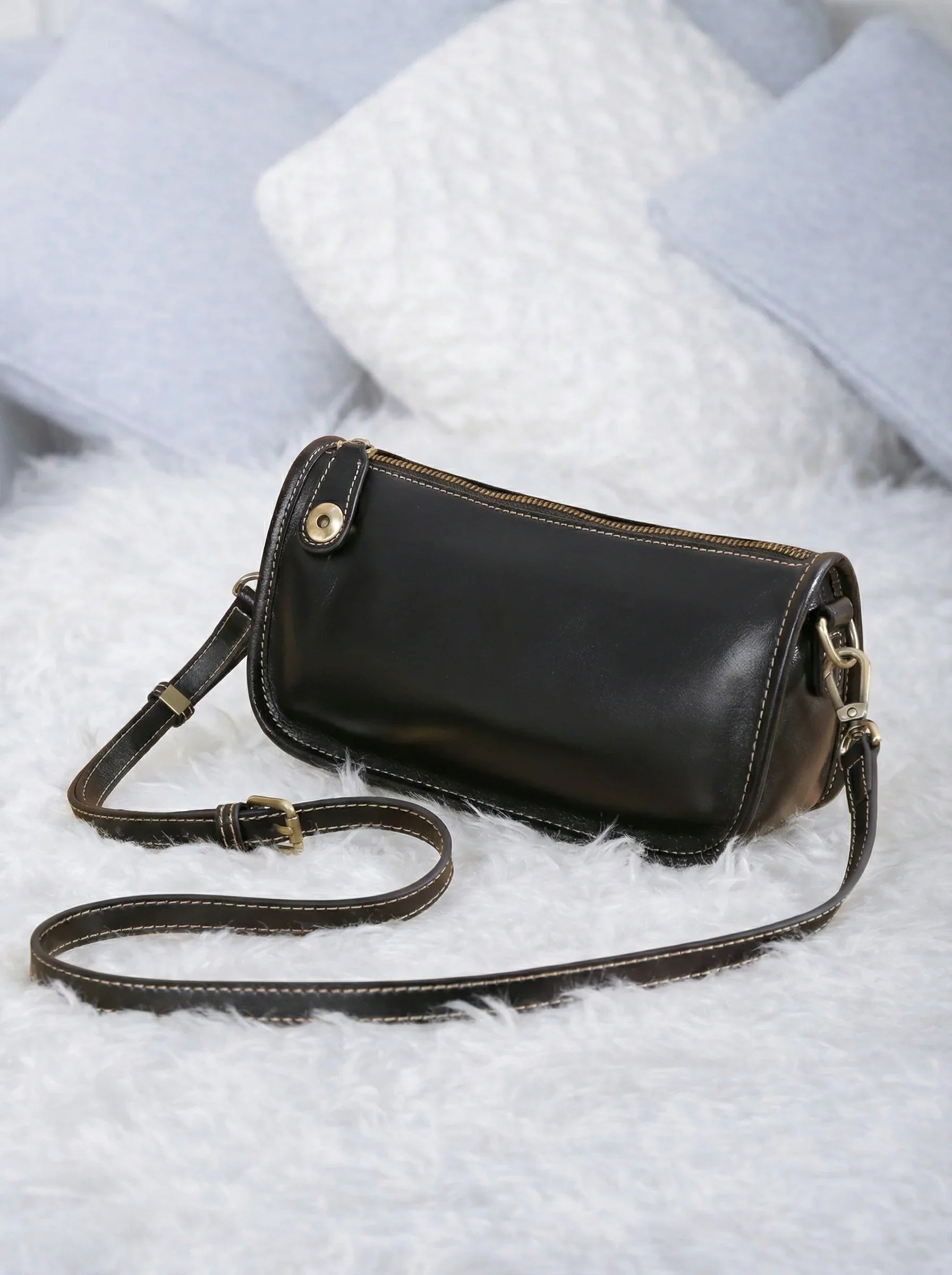 Leder Handtasche "Lupine" - TOLLzWOOD