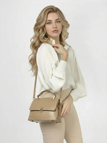 Leder Handtasche "Orchidee" - TOLLzWOOD