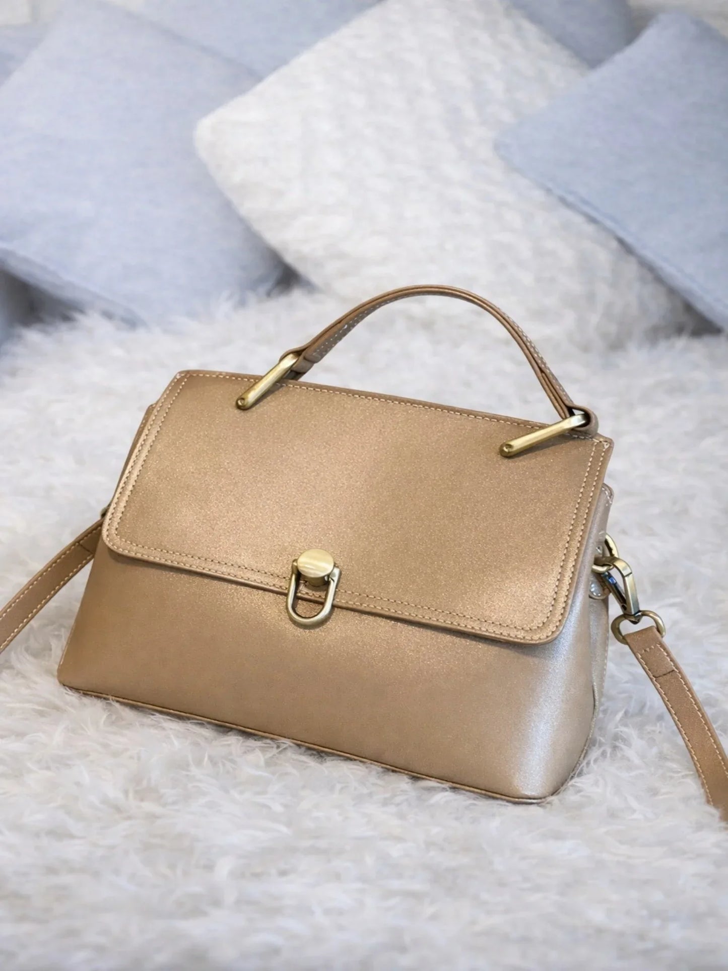 Leder Handtasche "Orchidee" - TOLLzWOOD