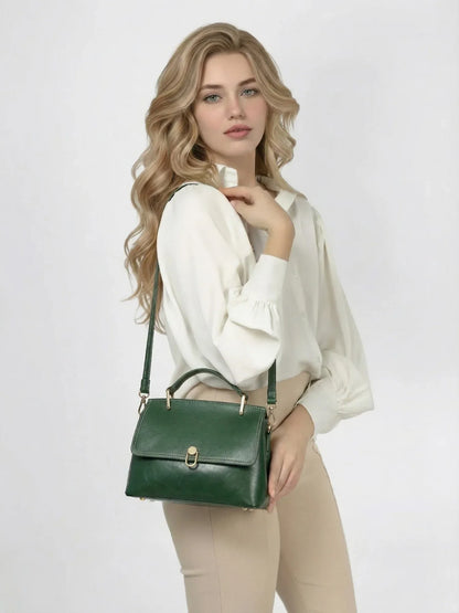 Leder Handtasche "Orchidee" - TOLLzWOOD