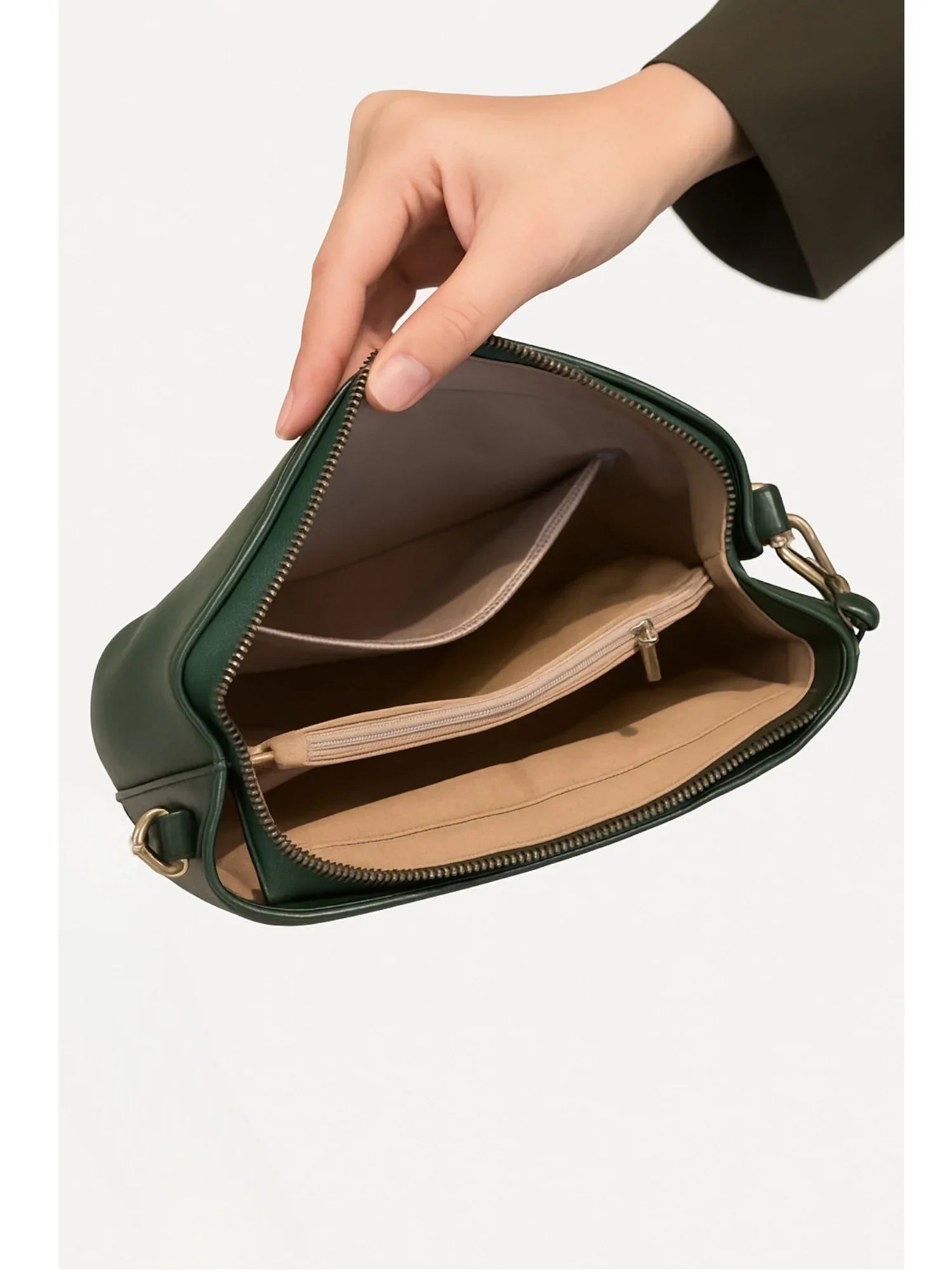 Leder Handtasche "Orchidee" - TOLLzWOOD