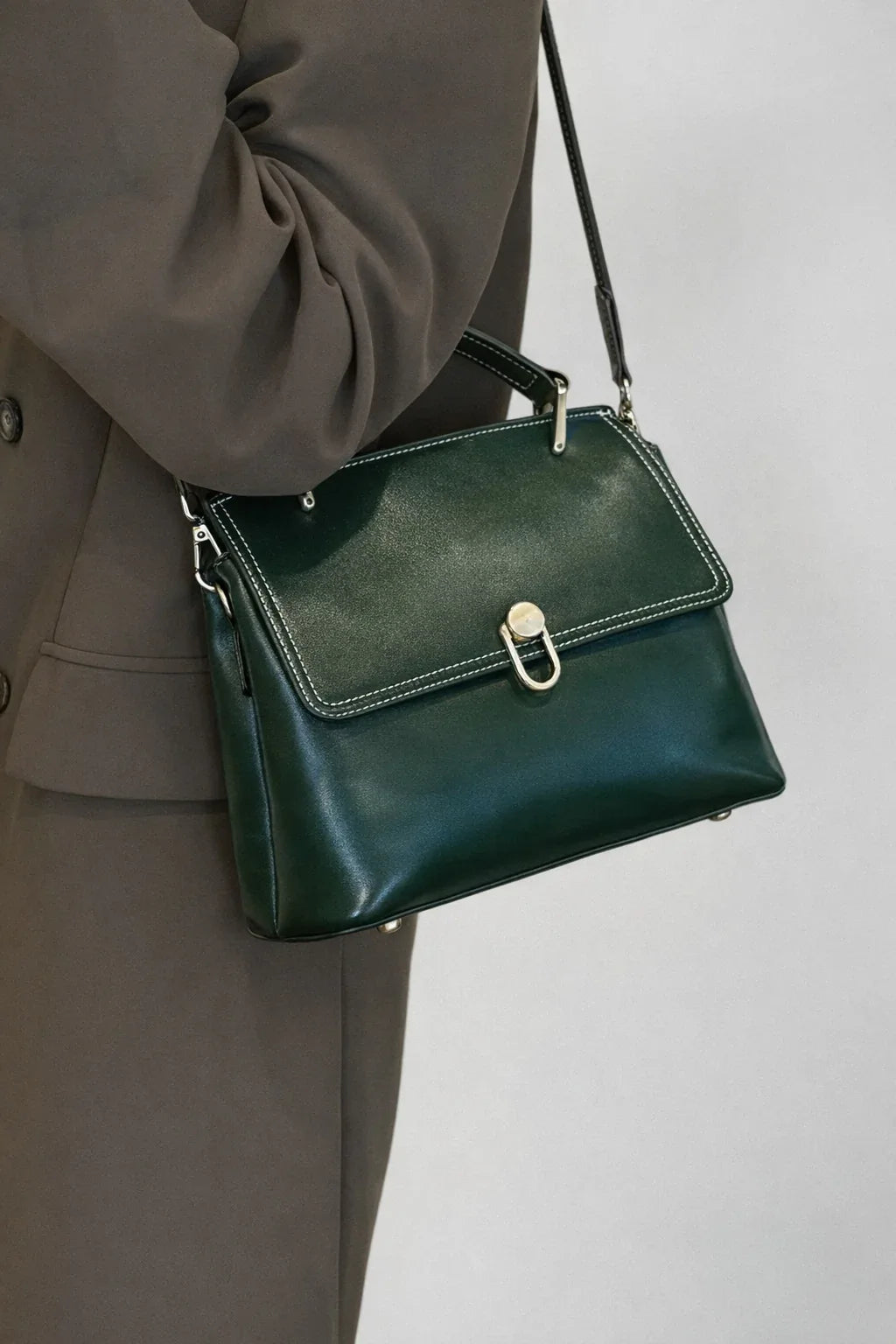 Leder Handtasche "Orchidee" - TOLLzWOOD