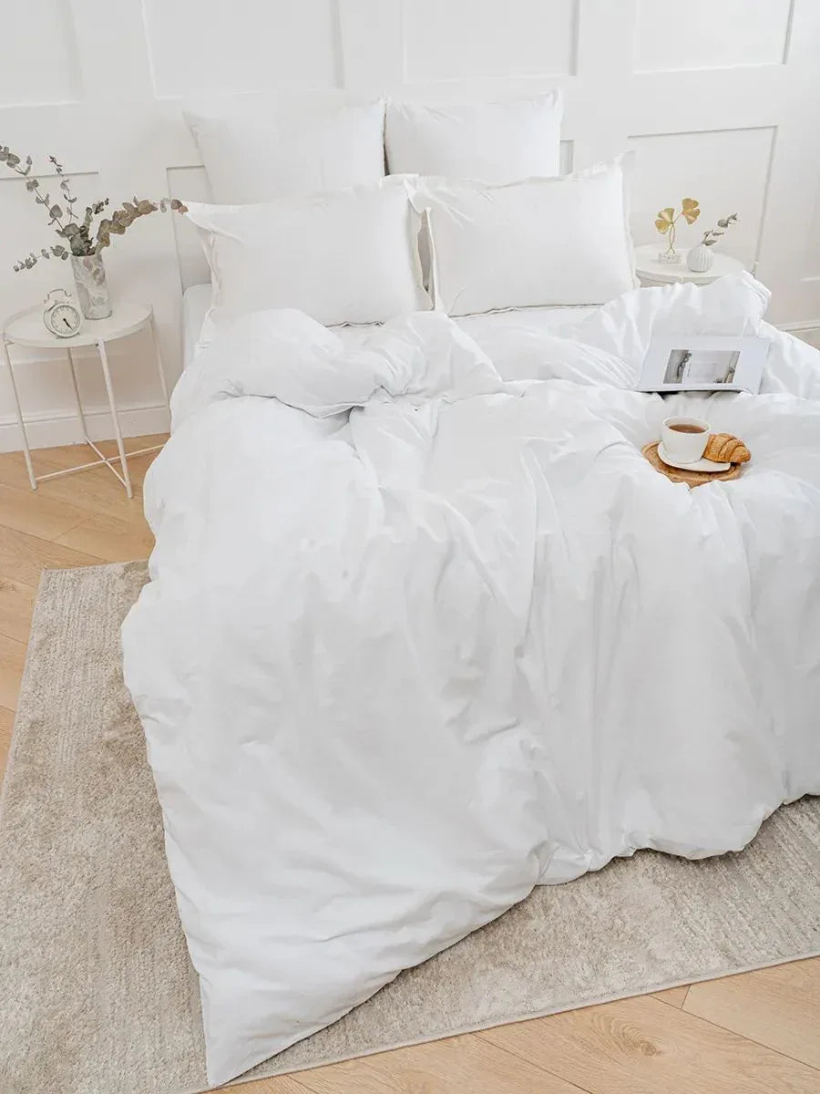 Bettwäsche Set, Weiß - TOLLzWOOD