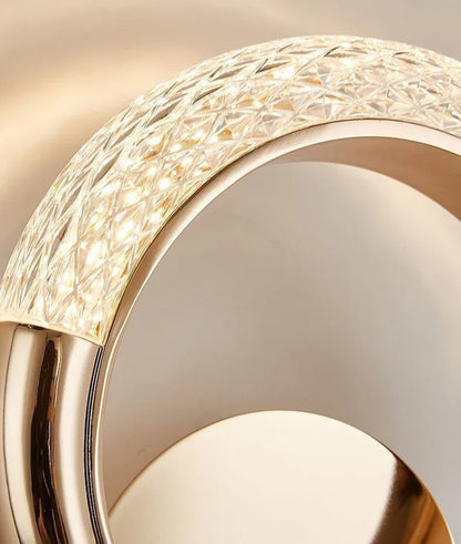 Moderne LED-Wandleuchte, Ringdesign, goldfarben - TOLLzWOOD