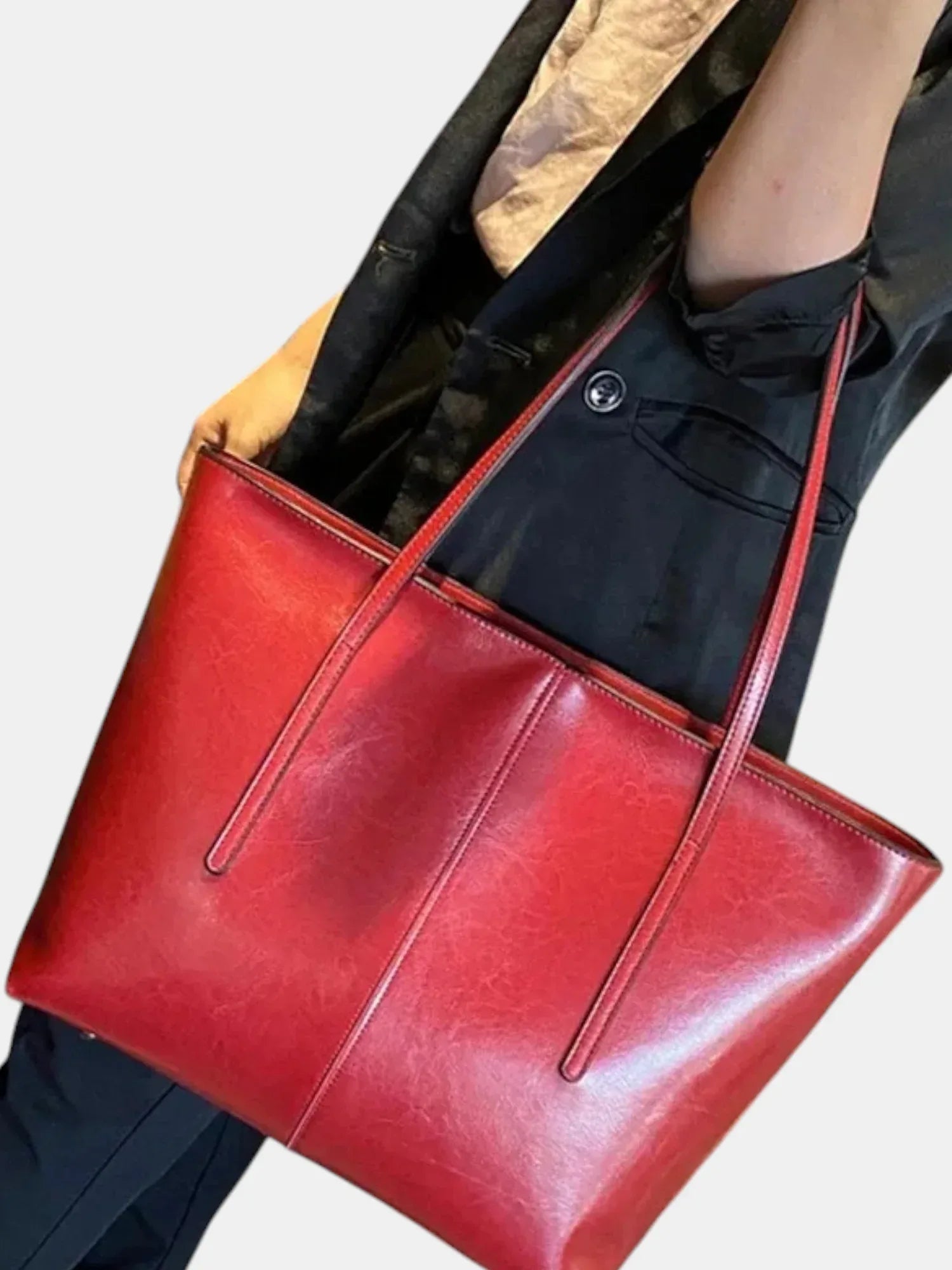 Leder Handtasche "Zinnie" - TOLLzWOOD