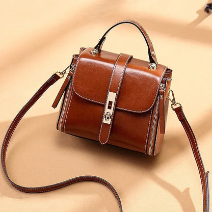 Leder Handtasche "Iris" - TOLLzWOOD