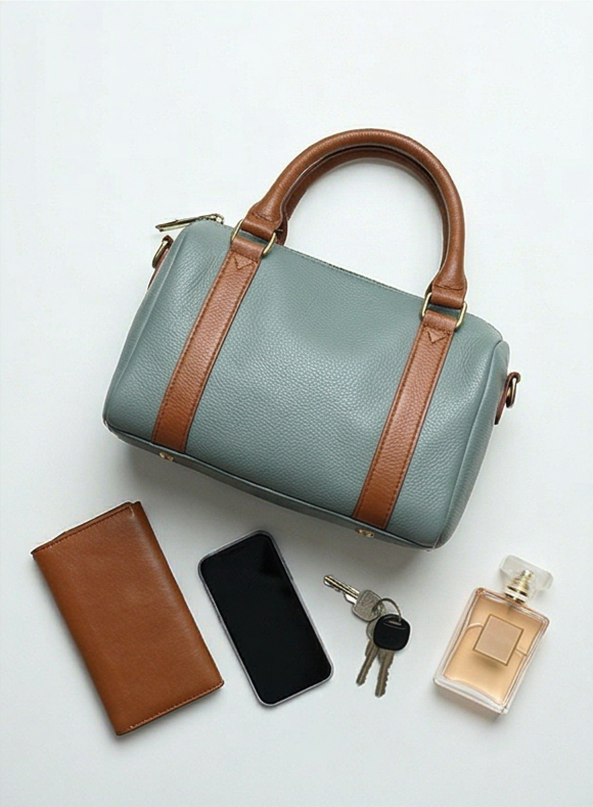 Leather handbag "Malve"