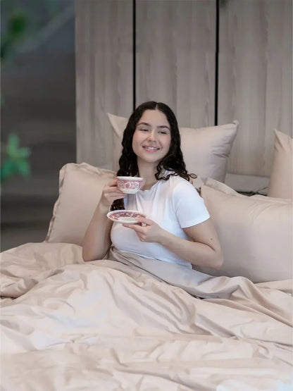 Bettwäsche Set, Creme - TOLLzWOOD