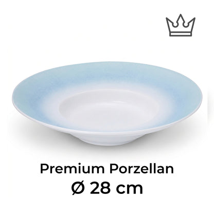 Deep porcelain plate "Blue" – Porz model