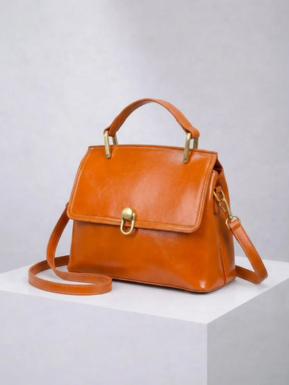 Leder Handtasche "Orchidee" - TOLLzWOOD