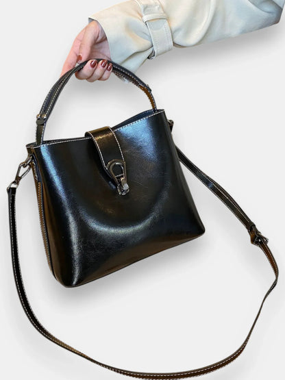 Leder Handtasche "Flora" - TOLLzWOOD