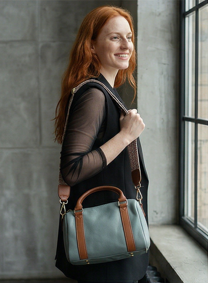 Leather handbag "Malve"