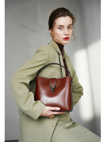 Leder Handtasche "Flora" - TOLLzWOOD