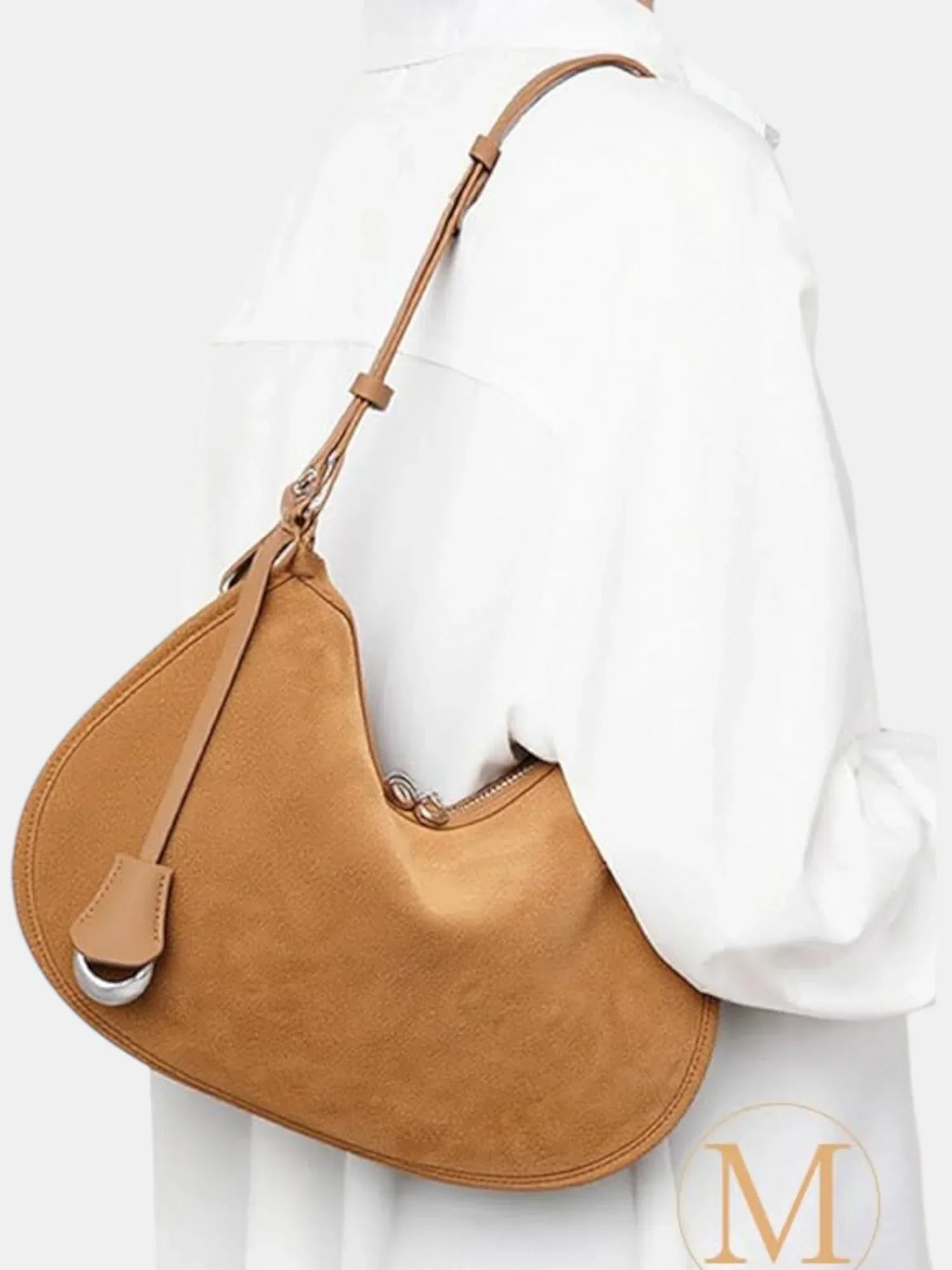 Leder Handtasche "Mohn" - TOLLzWOOD