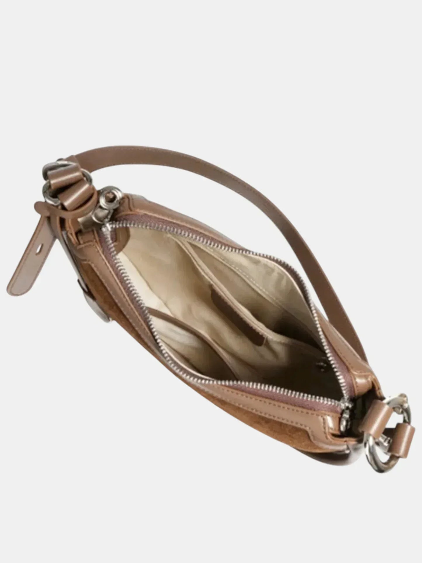 Leder Handtasche "Mohn" - TOLLzWOOD