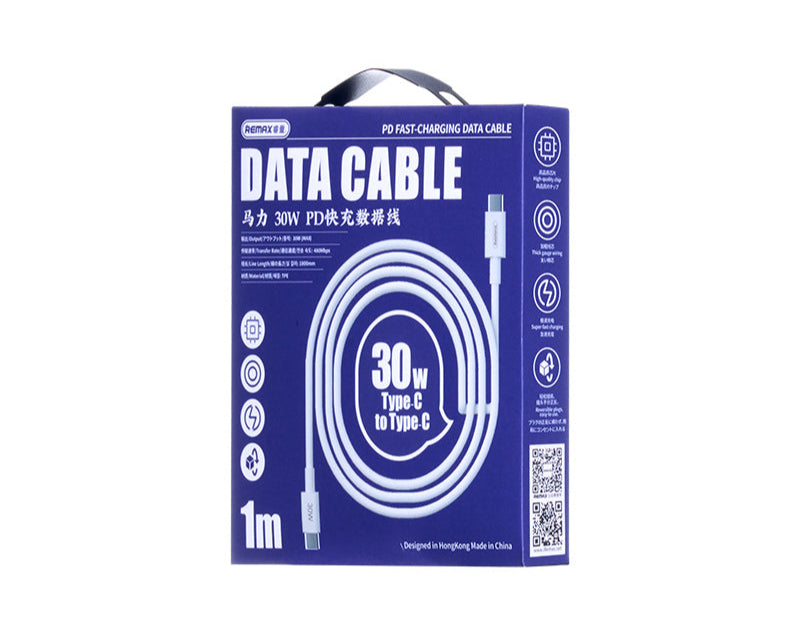 Marlik Series 30W PD Schnellladekabel, Typ-C auf Typ-C, 2m, Weiß