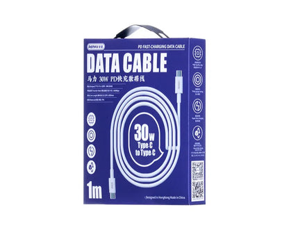 Marlik Series 30W PD Schnellladekabel, Typ-C auf Typ-C, 2m, Weiß - TOLLzWOOD