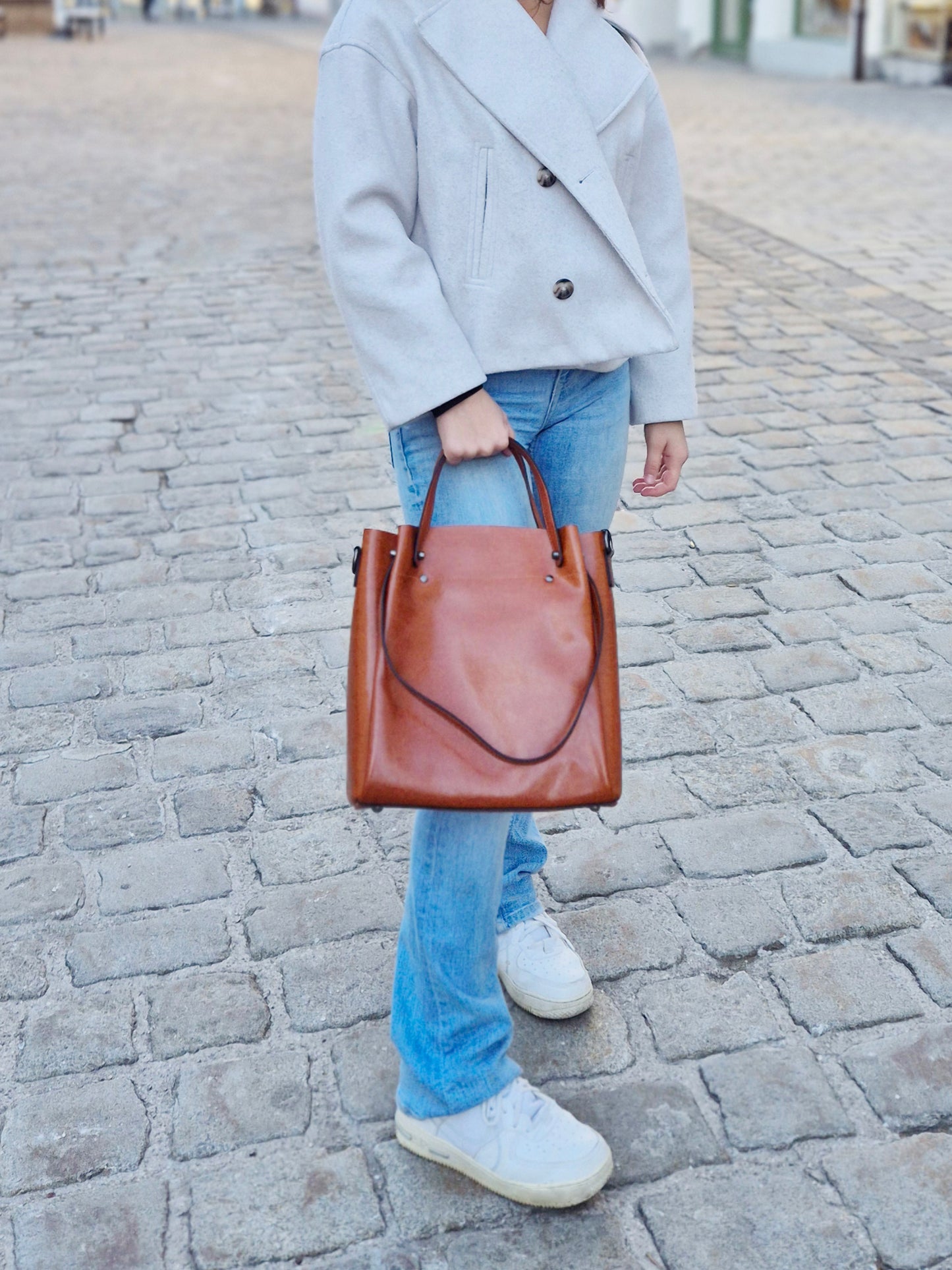 Leather handbag – model WSX702