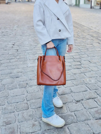 Leder Shopper "Aster" - TOLLzWOOD