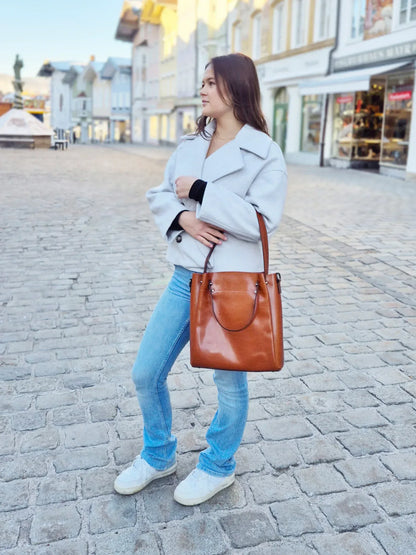 Leder Shopper "Aster" - TOLLzWOOD