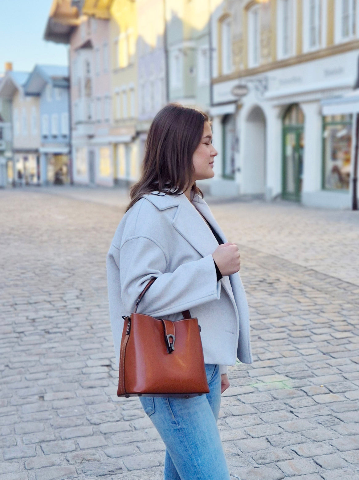 Leather handbag – Model 9142