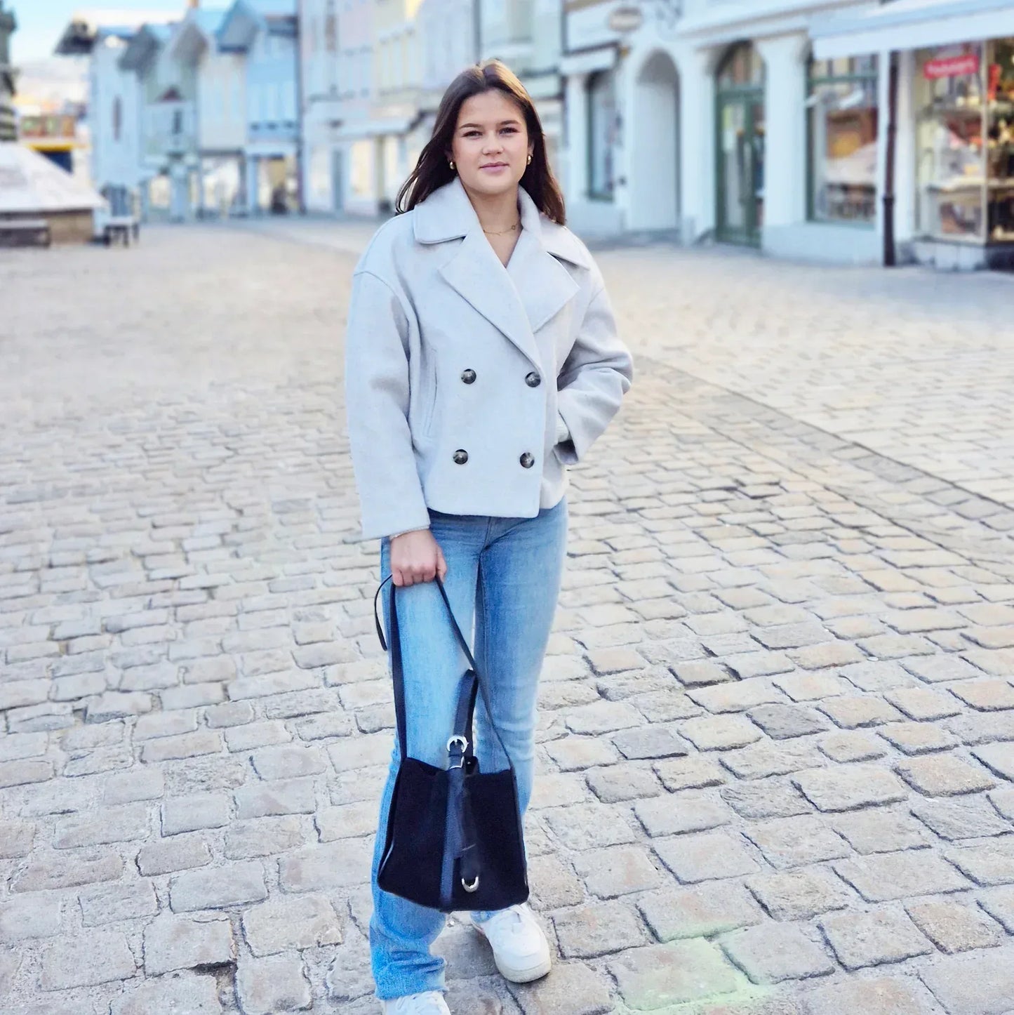 Leder Handtasche "Lotus" - TOLLzWOOD