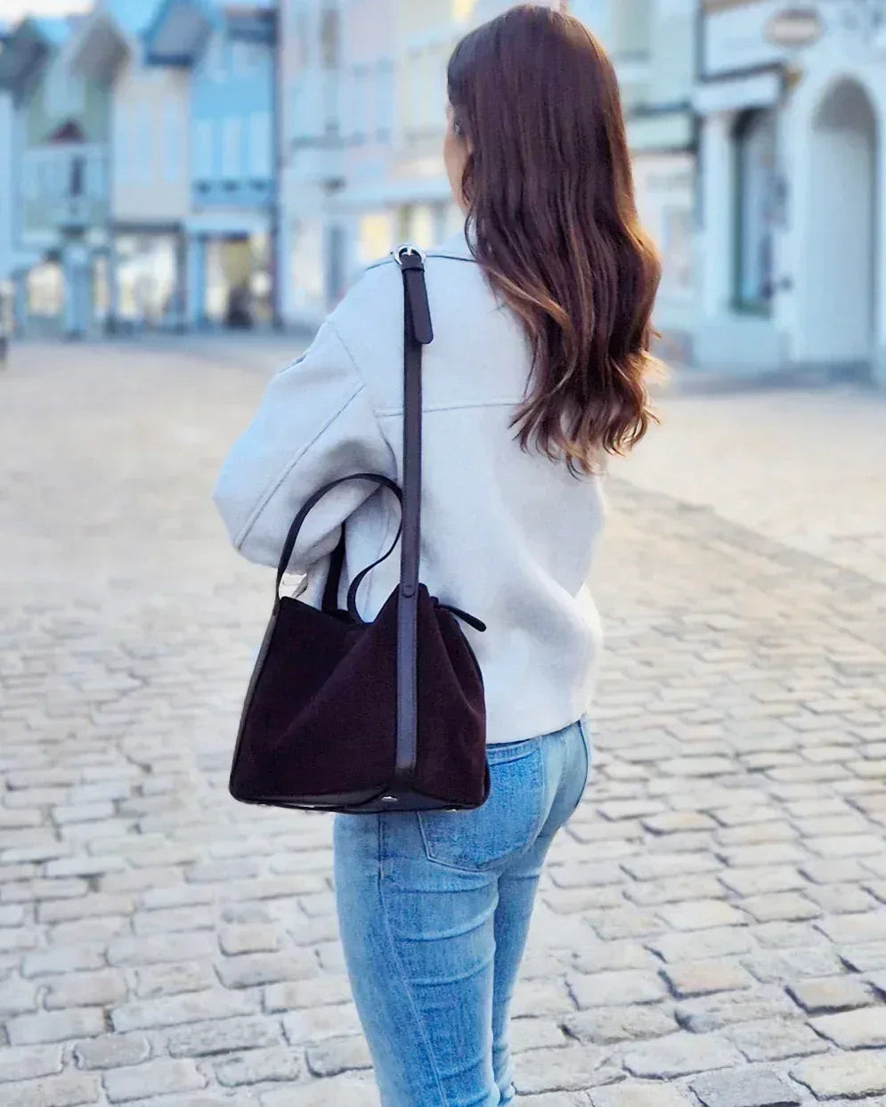 Leder Handtasche "Lotus" - TOLLzWOOD