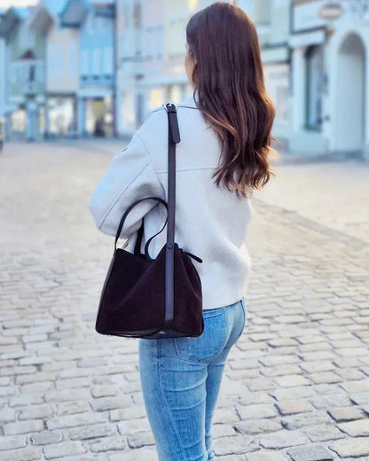 Leder Handtasche "Lotus" - TOLLzWOOD