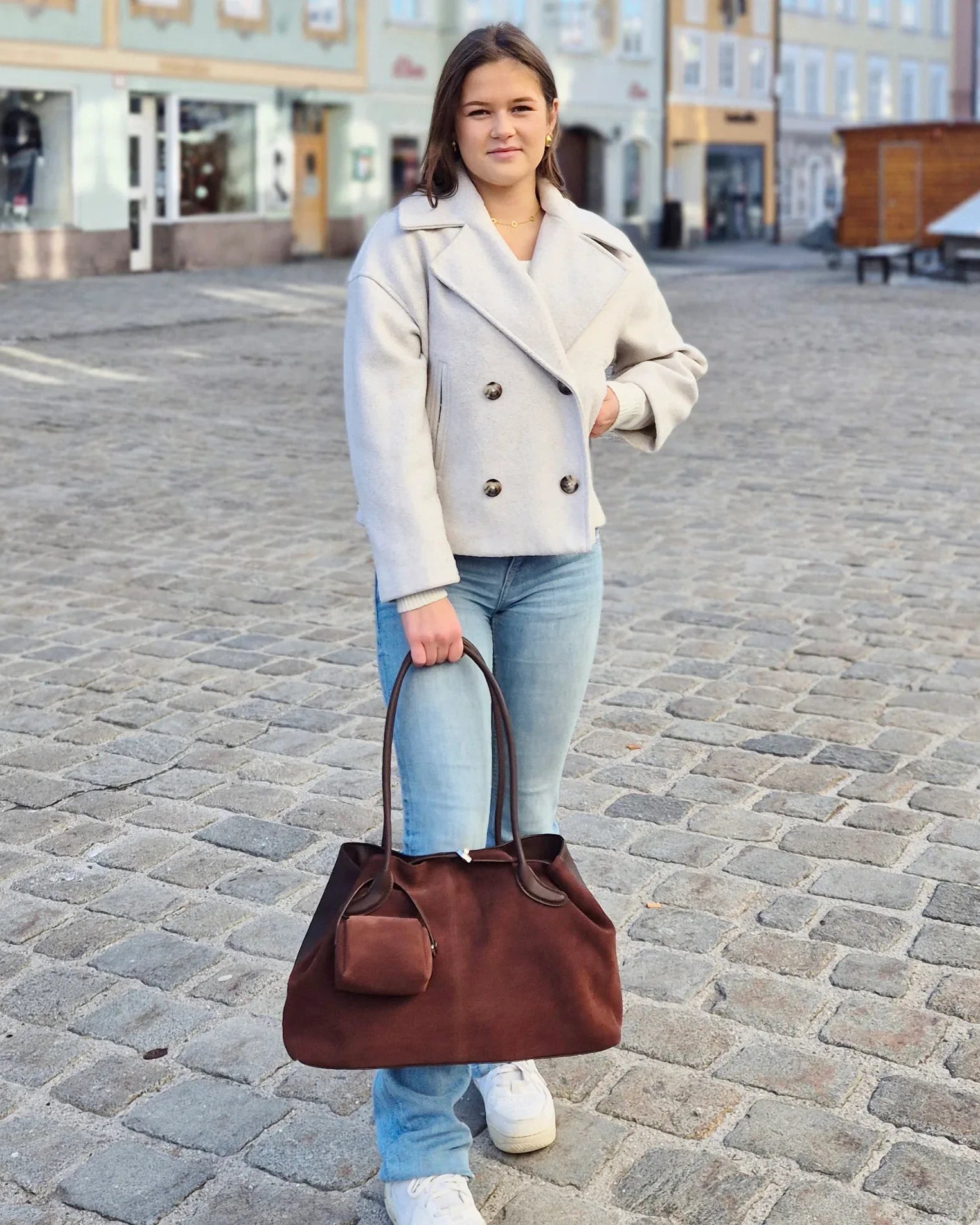 Leder Handtasche "Jasmin" - TOLLzWOOD