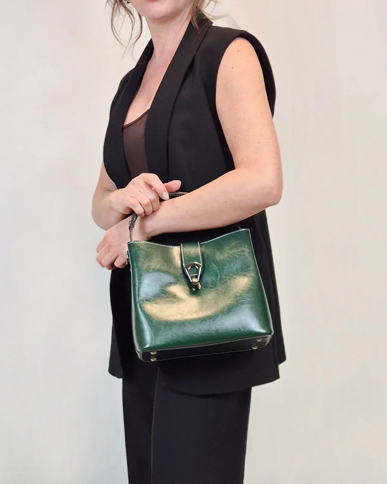 Leder Handtasche "Flora" - TOLLzWOOD