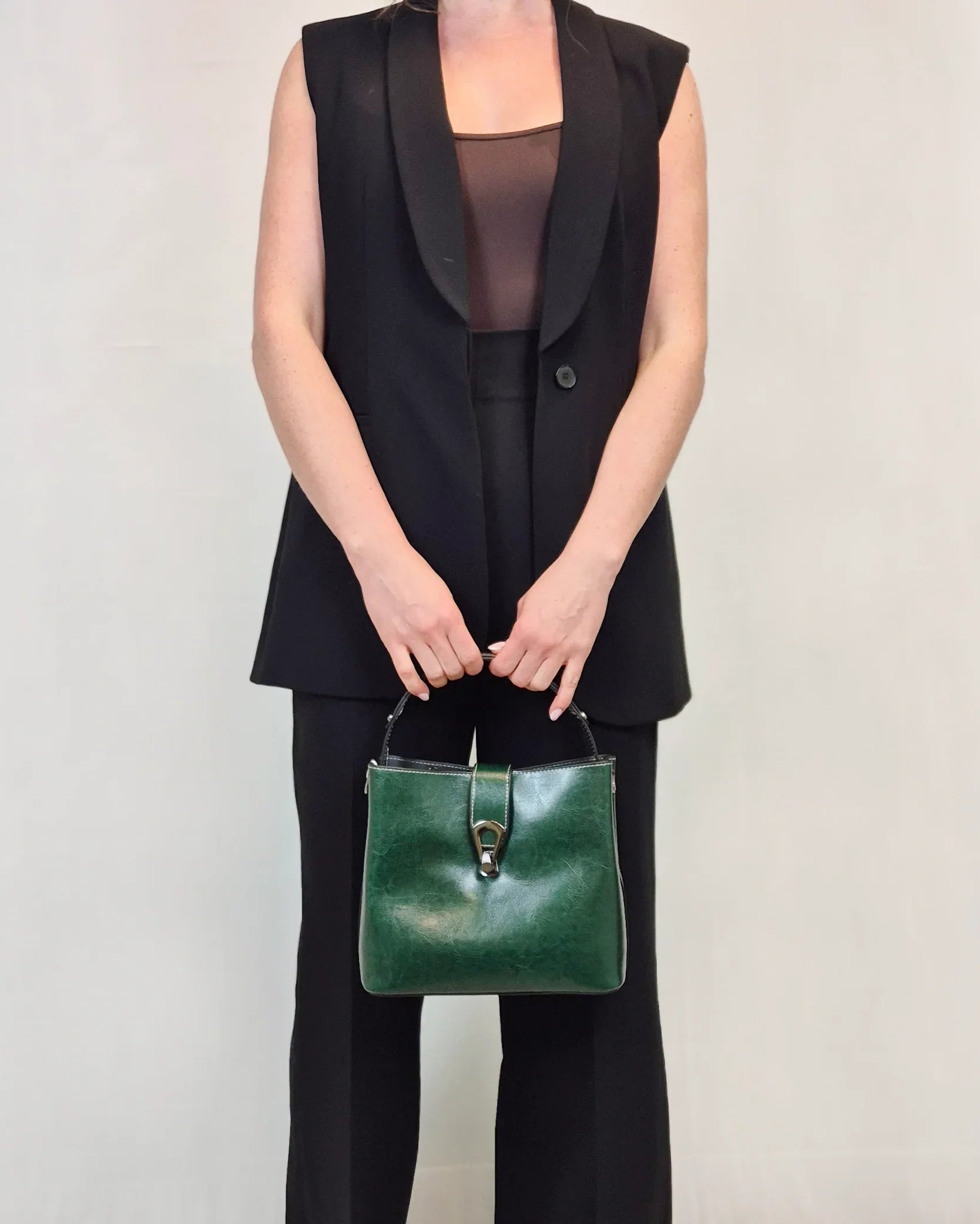 Leder Handtasche "Flora" - TOLLzWOOD