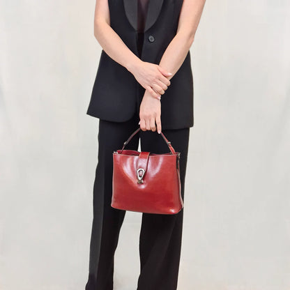 Leder Handtasche "Flora" - TOLLzWOOD