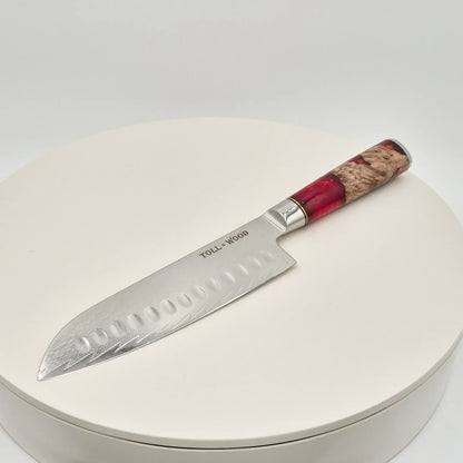 3-teiliges Santoku Messer-Set aus 67-lagigem Damaststahl - TOLLzWOOD