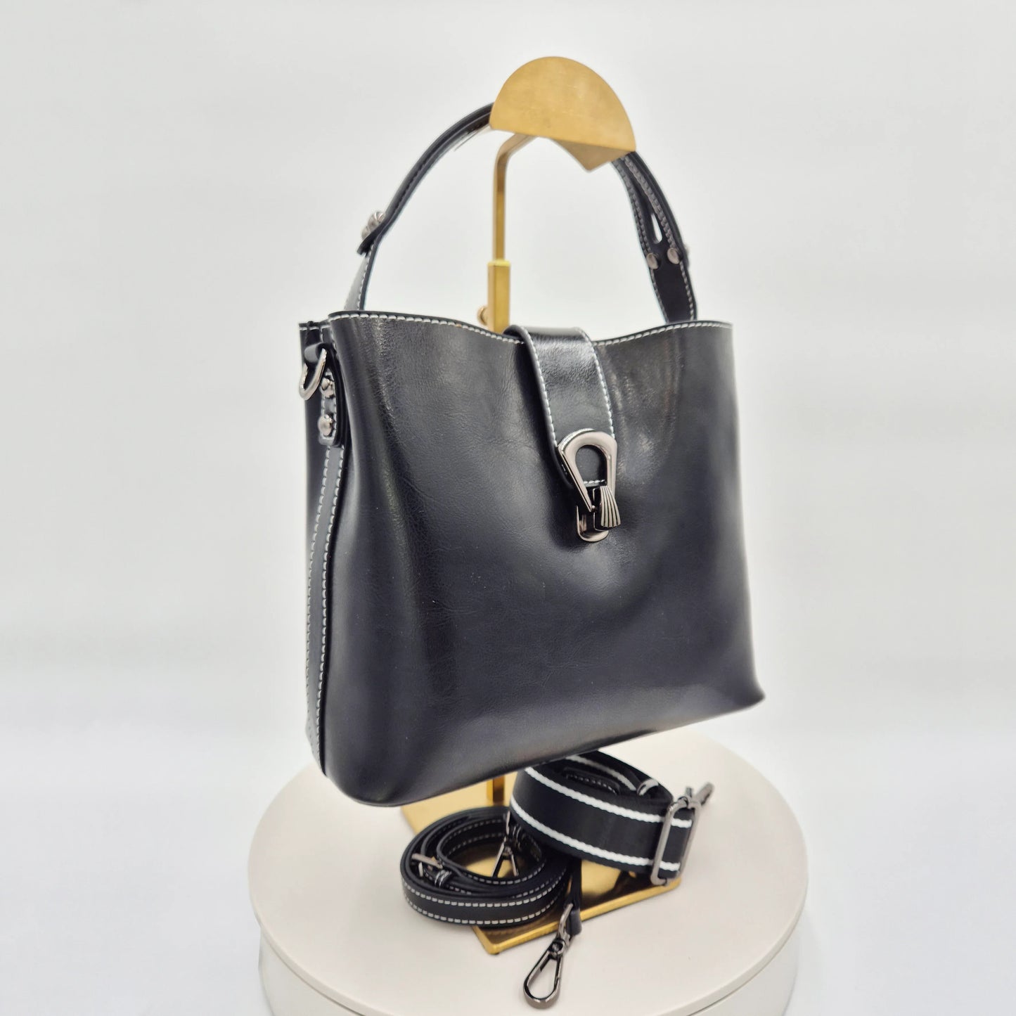 Leder Handtasche "Flora" - TOLLzWOOD