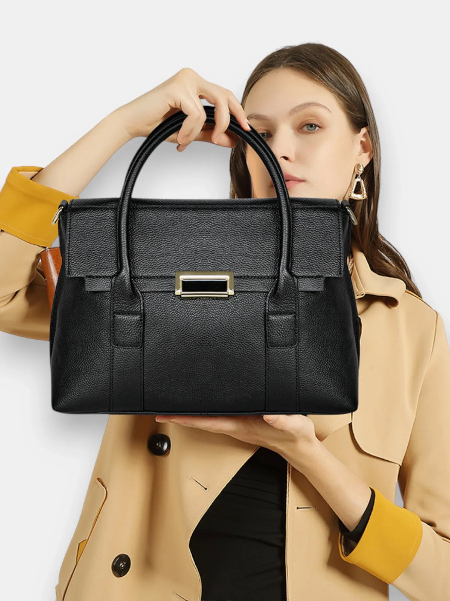 Leder Handtasche "Dahlie" - TOLLzWOOD