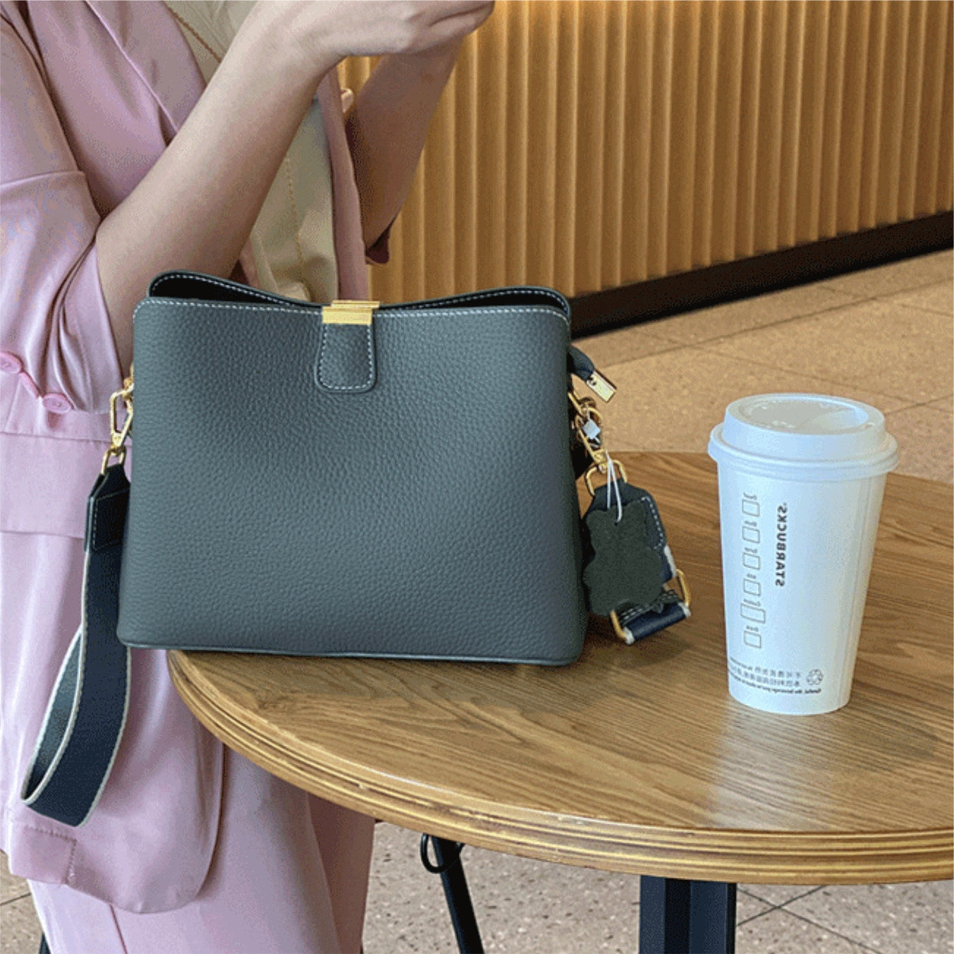 Leather shopper – model MLTML88