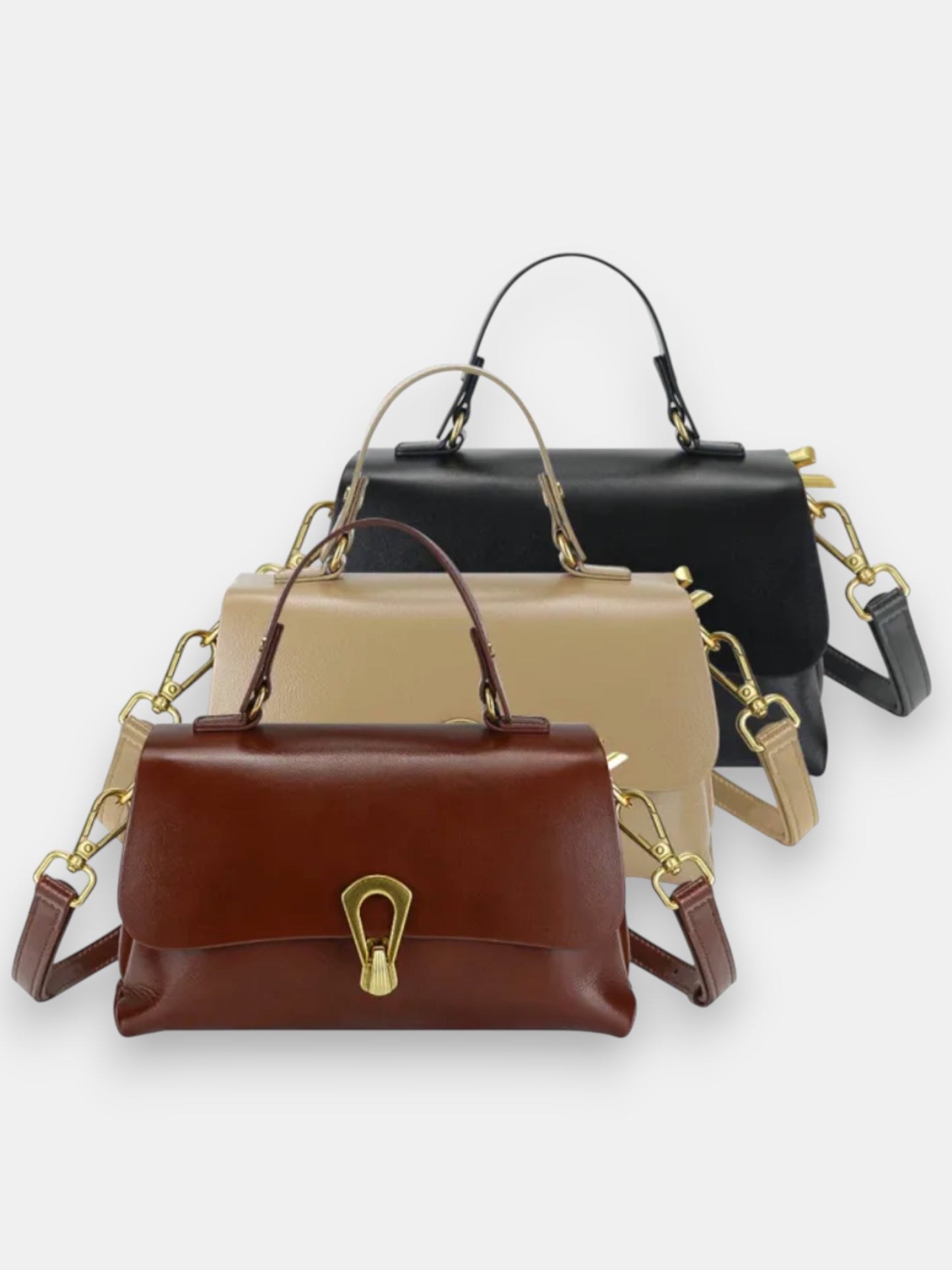 Leder Handtasche "Primel"