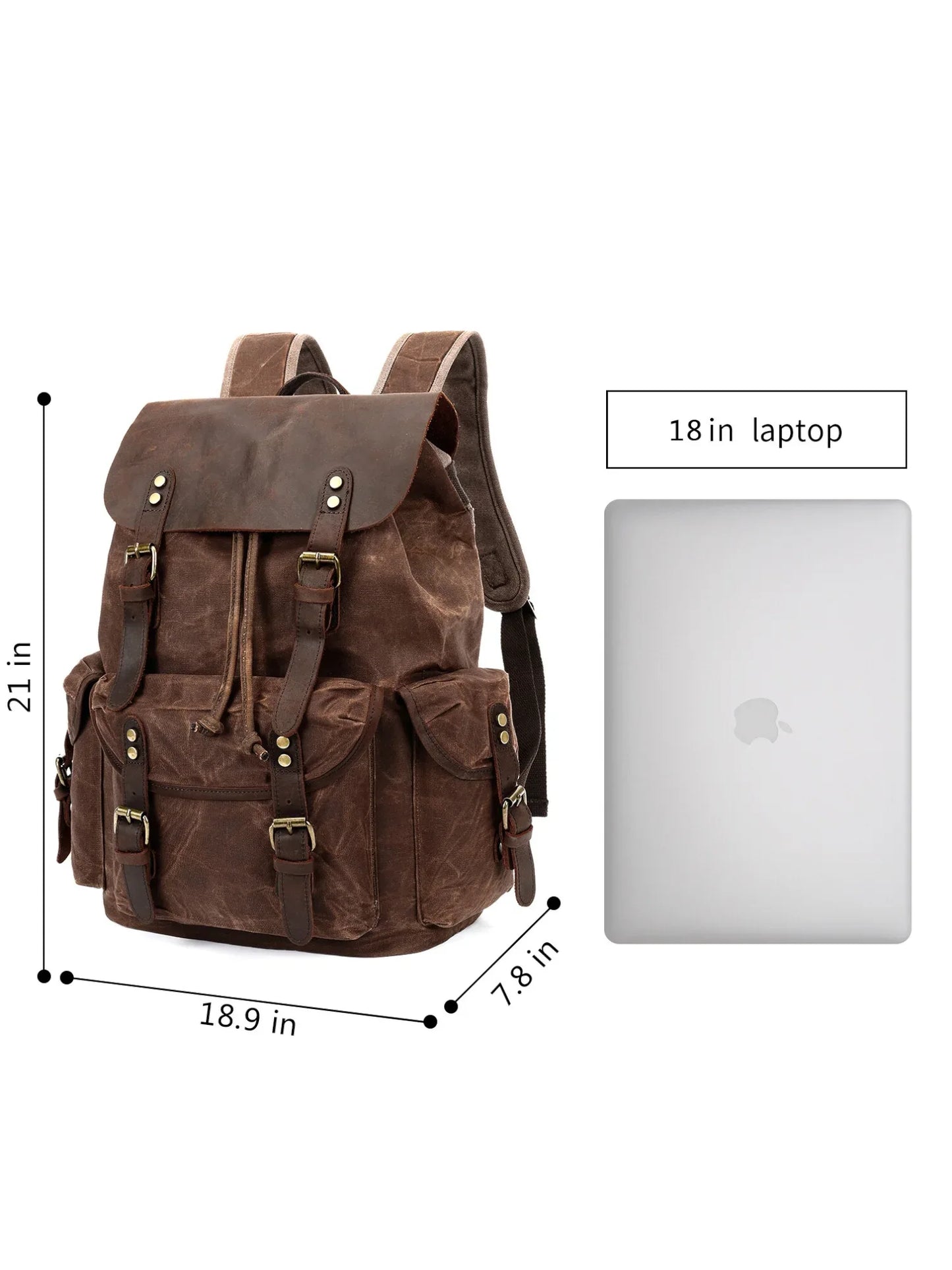 Leder Rucksack "Jäger" - TOLLzWOOD