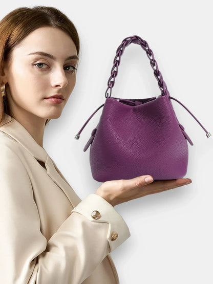 Leder Handtasche "Narzisse" - TOLLzWOOD