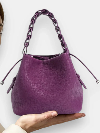Leder Handtasche "Narzisse" - TOLLzWOOD