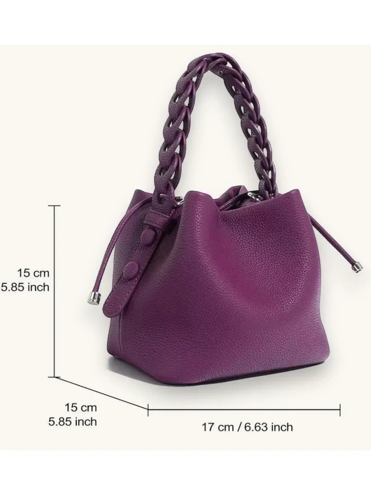 Leder Handtasche "Narzisse" - TOLLzWOOD