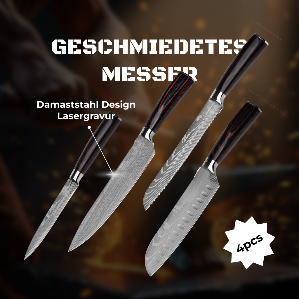 Messer-Set „Damascus Design“
