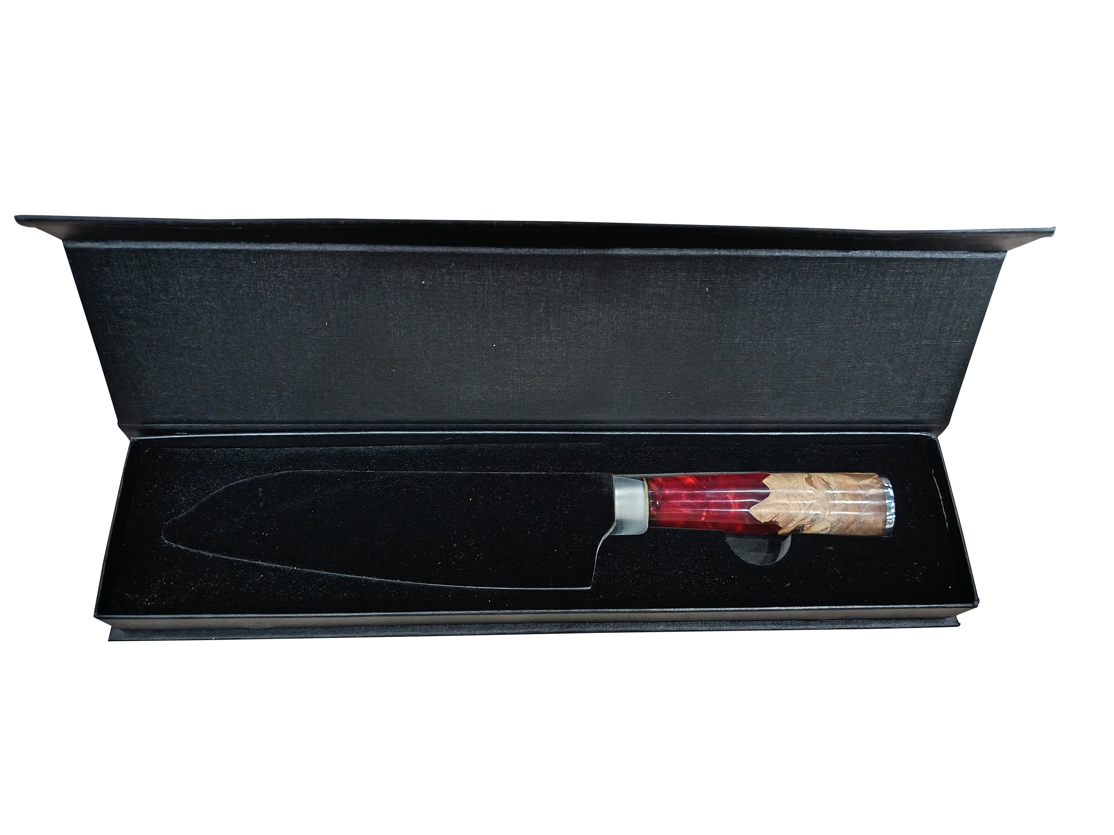 7,5'' Santoku-Messer - Damaststahl, 67 Lagen - G10-Harzgriff