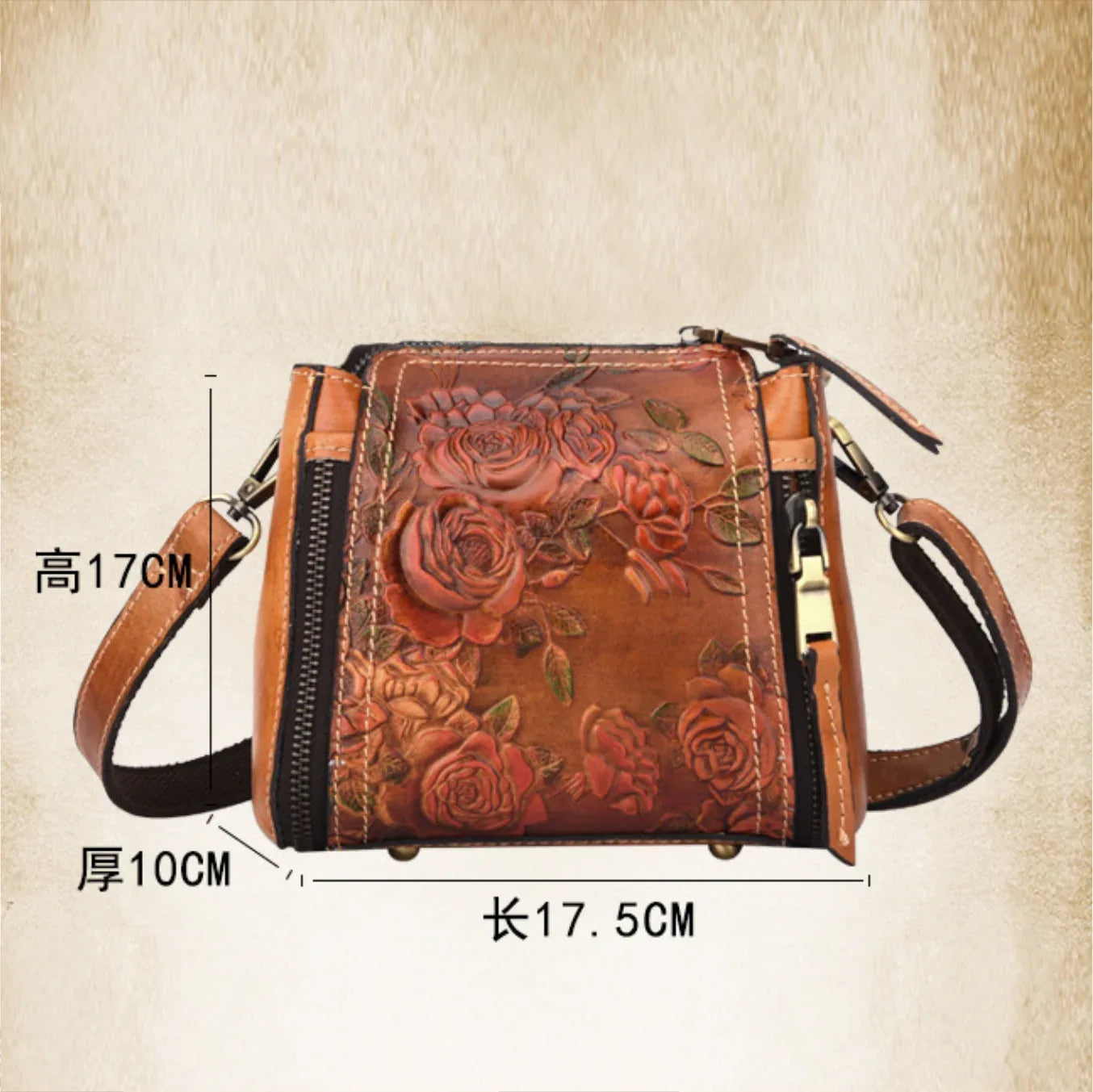 Leder Handtasche "Element" - TOLLzWOOD