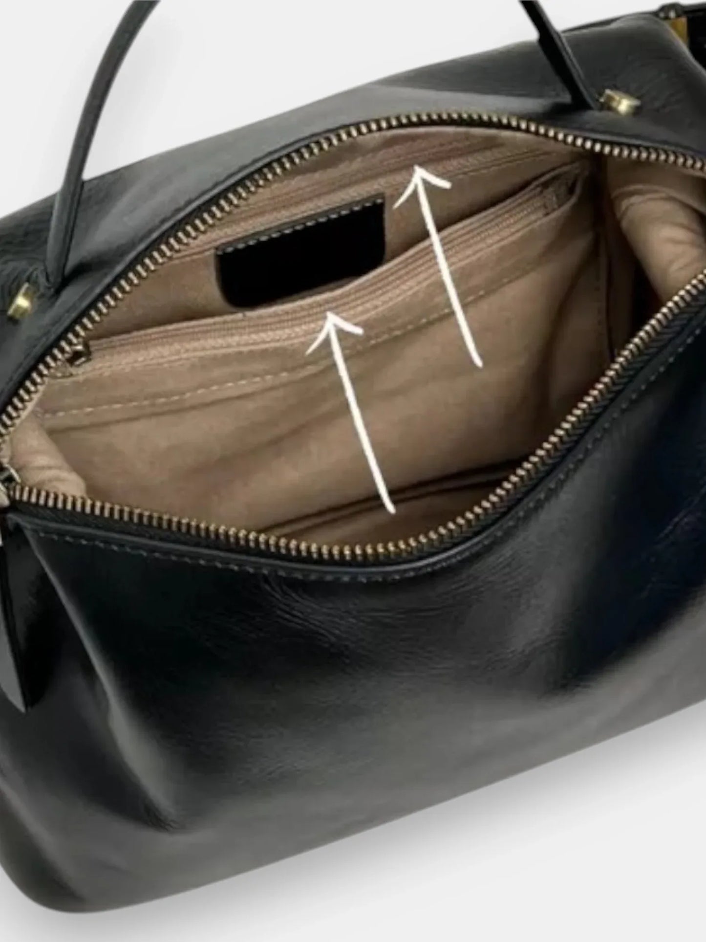 Leder Handtasche "Nelke" - TOLLzWOOD