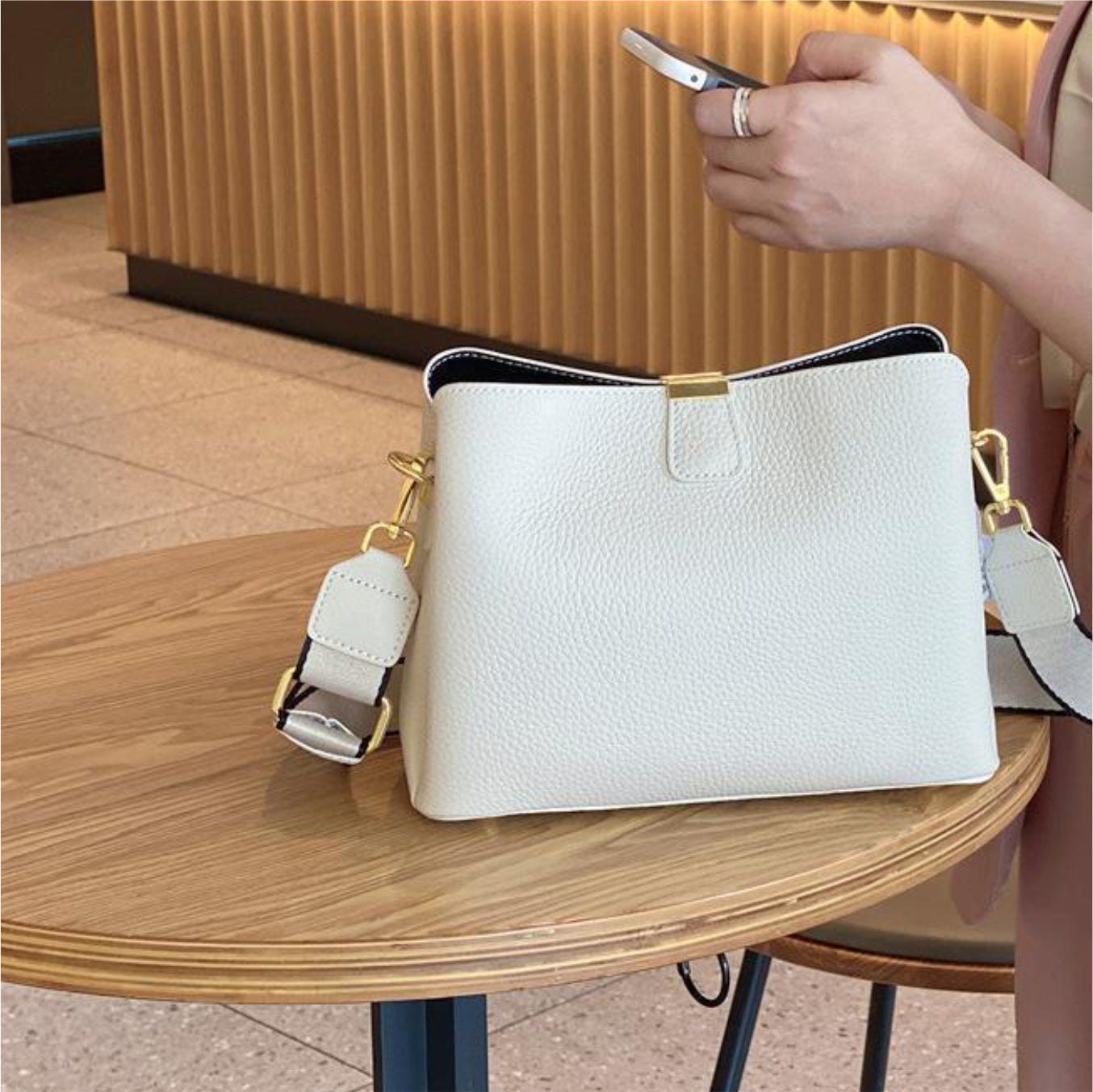 Leather shopper – model MLTML88