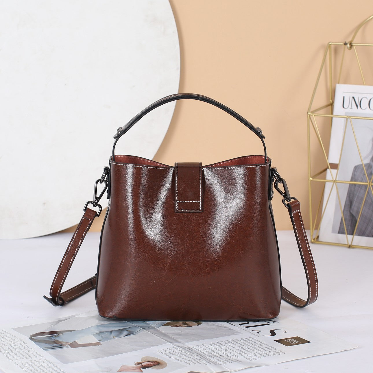 Leather handbag – Model 9142