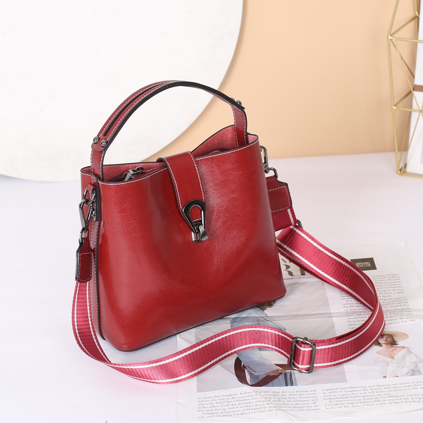 Leather handbag – Model 9142