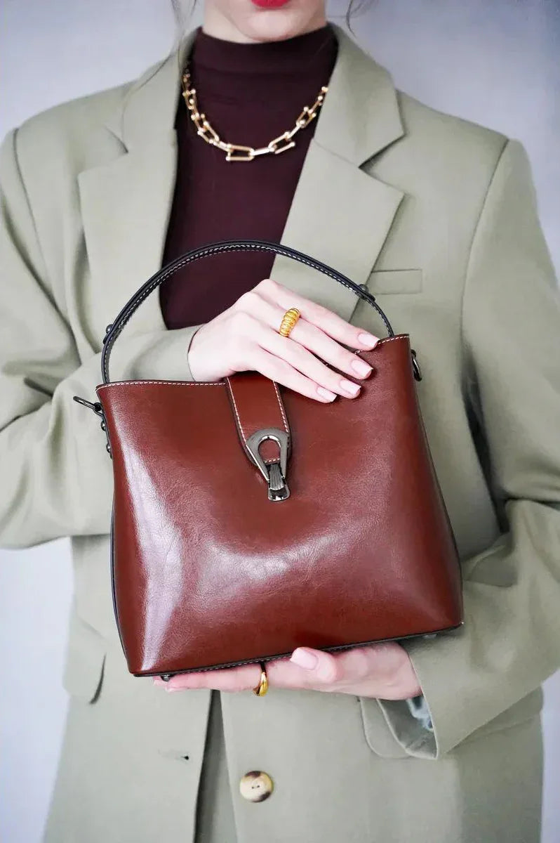 Leder Handtasche "Flora" - TOLLzWOOD