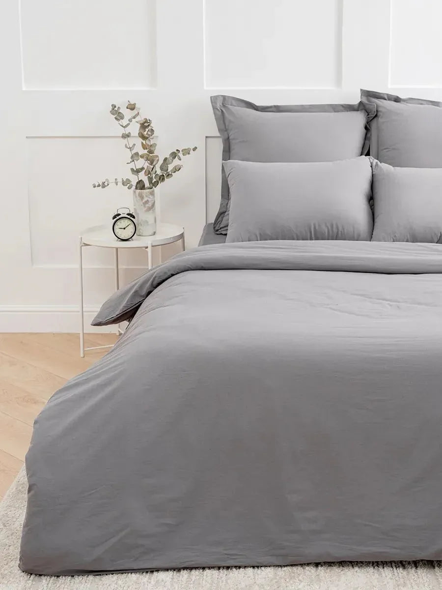 Kissenbezug Pillowcase 2pcs 40x80 Grau - TOLLzWOOD